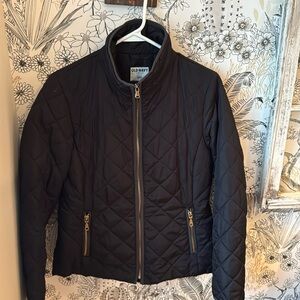 Black Classic Quilted Jacket
